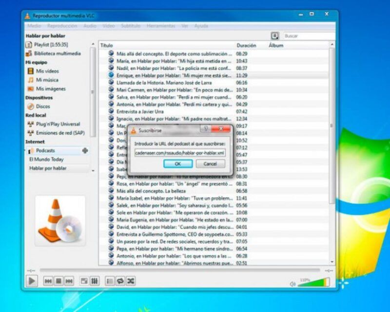 Biblioteca multimedia en VLC Player