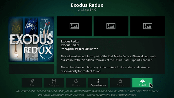 Instalar Exodus en Kodi