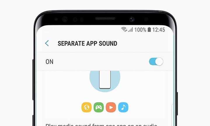 Samsung Separate App Sound