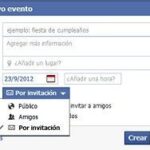 Cómo crear un evento en Facebook