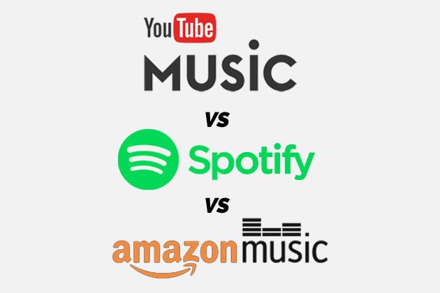 Amazon Cloud, iCloud y YouTube Music