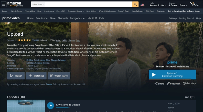 Amazon Prime Video Watch Party: Qué es y cómo usarlo