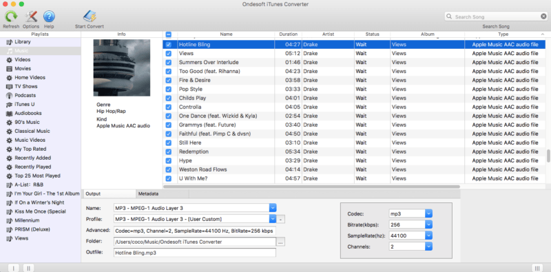 Convertir  música de iTunes a MP3