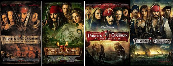 Películas de Piratas del Caribe