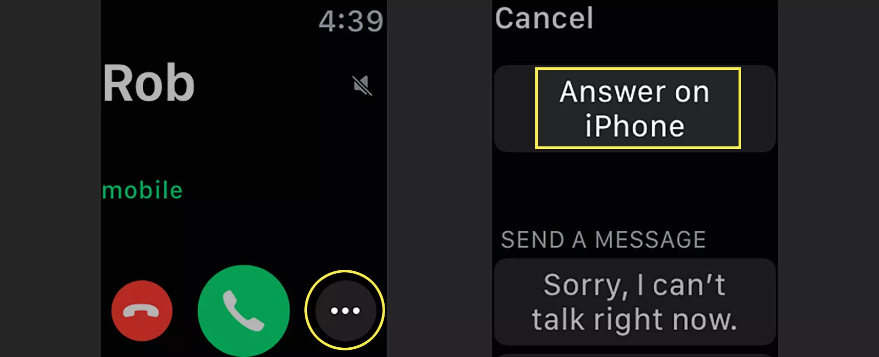 Cómo transferir llamadas del Apple Watch al iPhone
