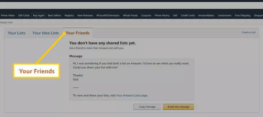 Cómo encontrar una lista de deseos o un registro de Amazon