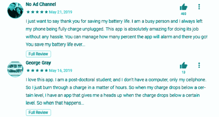 Aplicaciones de alarma de batería llena para Android 2019 - 21 - septiembre 14, 2021