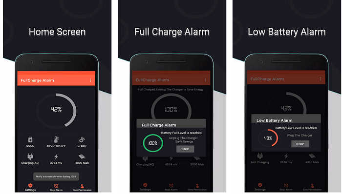Aplicaciones de alarma de batería llena para Android 2019 - 19 - septiembre 14, 2021