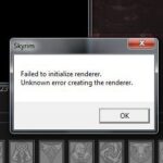 ¿Cómo arreglar Skyrim falló para inicializar Renderer error?