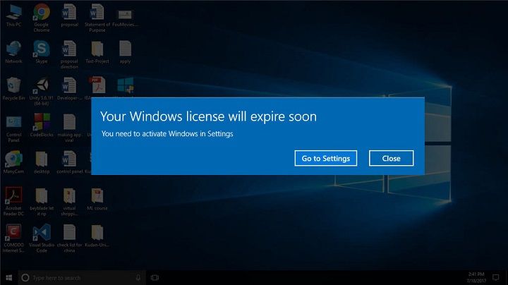 Su licencia de Windows expirará pronto Error en Windows 10- Solución rápida - 1 - agosto 19, 2021
