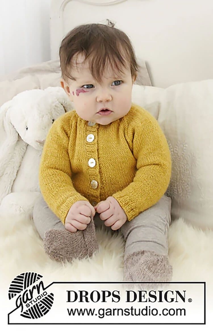 14 Adorables patrones de tejido de suéter de bebé - 13 - junio 16, 2022