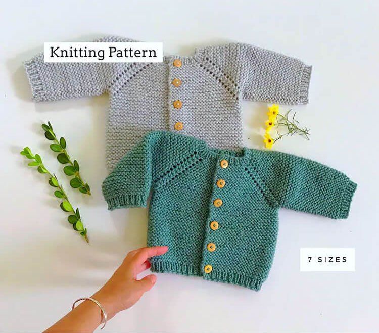 14 Adorables patrones de tejido de suéter de bebé - 25 - junio 16, 2022