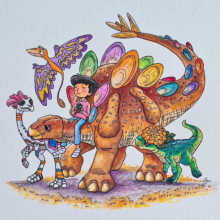 22 Dibujos divertidos y geniales de dinosaurios - 3 - julio 3, 2022