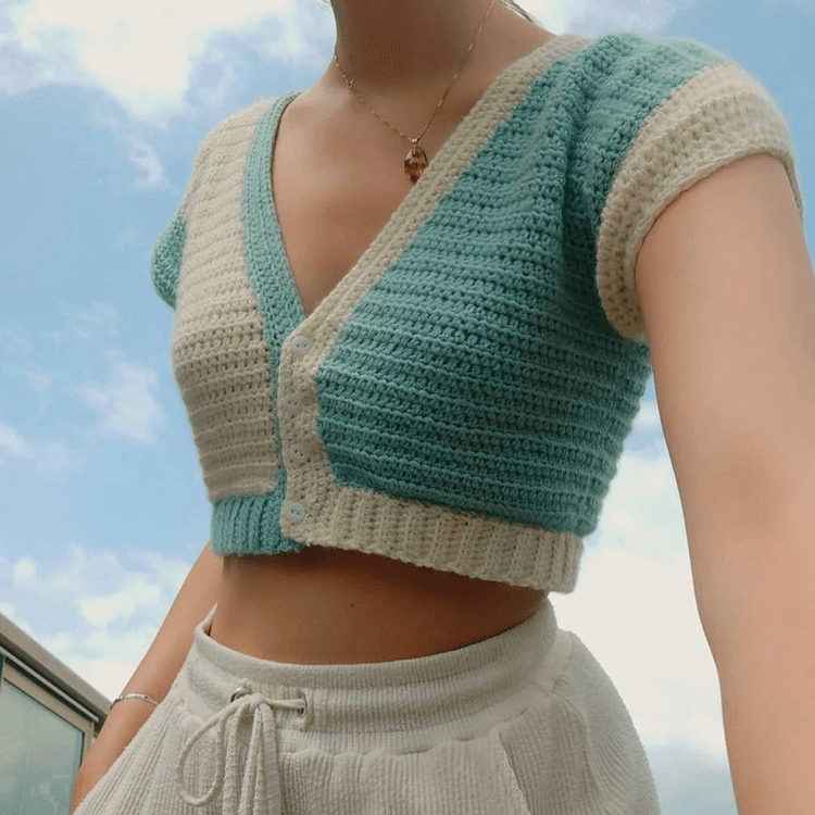 15 Patrones de Crochet Crop Top - 29 - julio 4, 2022