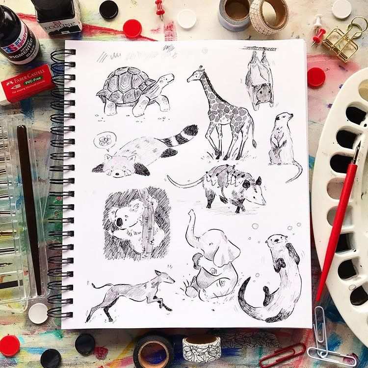 24 Ideas lindas de boceto de animales para principiantes - 51 - julio 4, 2022