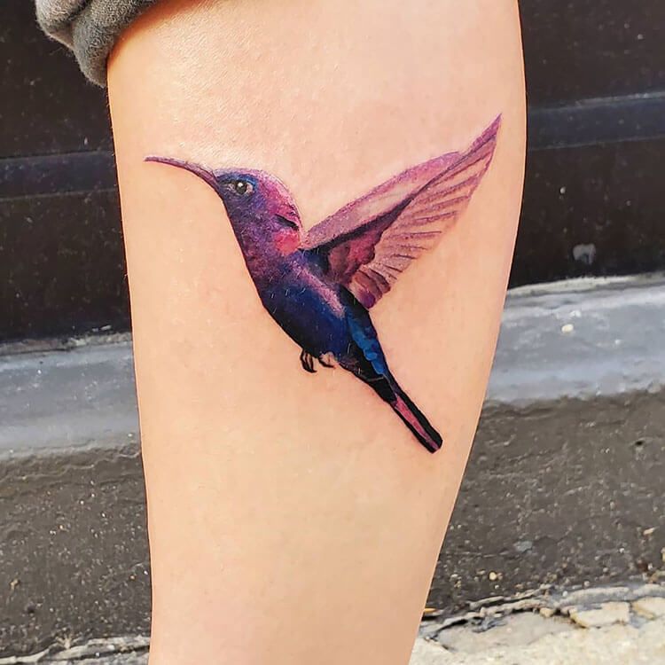 18 Tatuajes de colibríes para provocar alegría en tu vida - 21 - julio 4, 2022