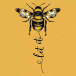 18 Ideas de diseño de tatuajes de abejas para mujeres