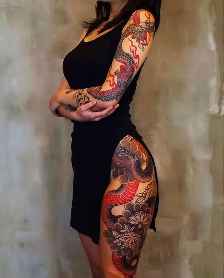 20 Hermosas ideas de tatuaje de piernas para mujeres - 7 - octubre 9, 2022