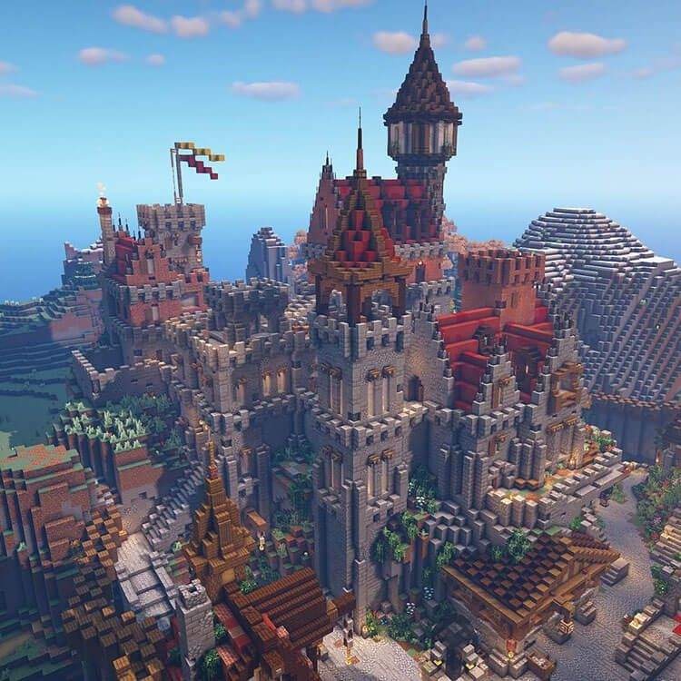 20 Ideas de construcción del castillo de Minecraft - 27 - julio 7, 2022