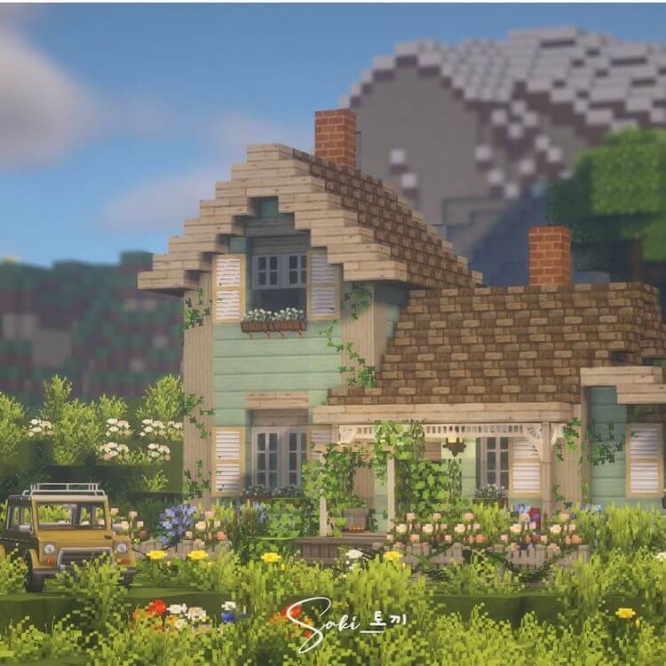 17 Minecraft Construcción de casas de campo Ideas para fanáticos de Cottagecore - 21 - julio 7, 2022