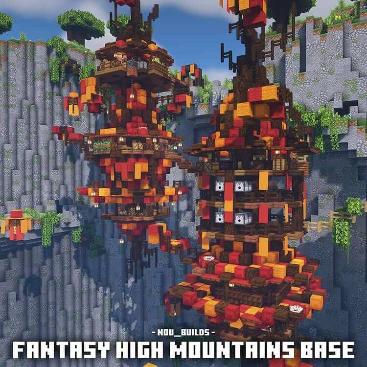 14 Ideas para construir casas de Minecraft dentro de las montañas - 29 - julio 7, 2022