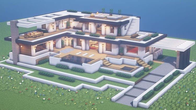 12 Construcciones de casa modernas y lujosas de Minecraft - 9 - julio 4, 2022