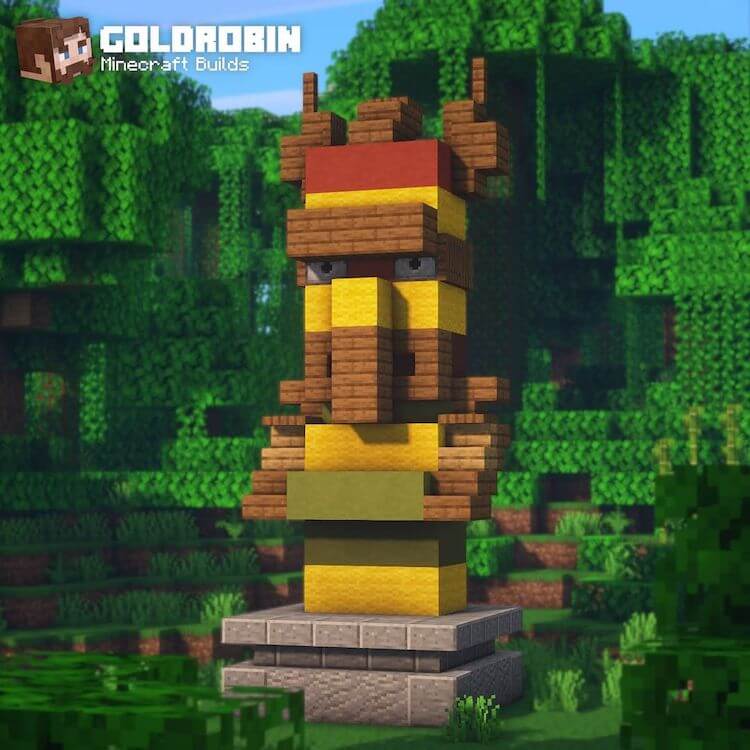 18 Impresionantes construcciones de estatuas de Minecraft por Goldrobin - 29 - julio 7, 2022