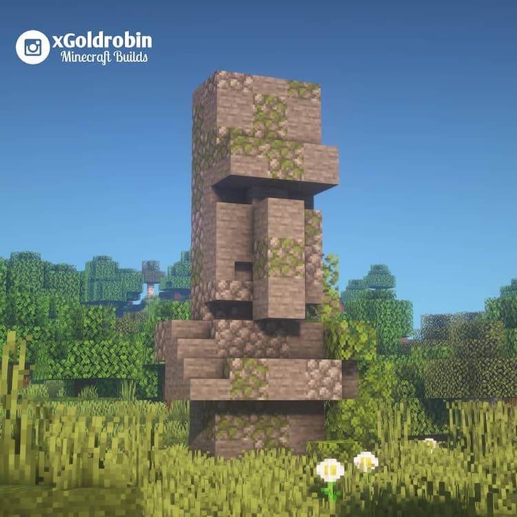 18 Impresionantes construcciones de estatuas de Minecraft por Goldrobin - 13 - julio 7, 2022