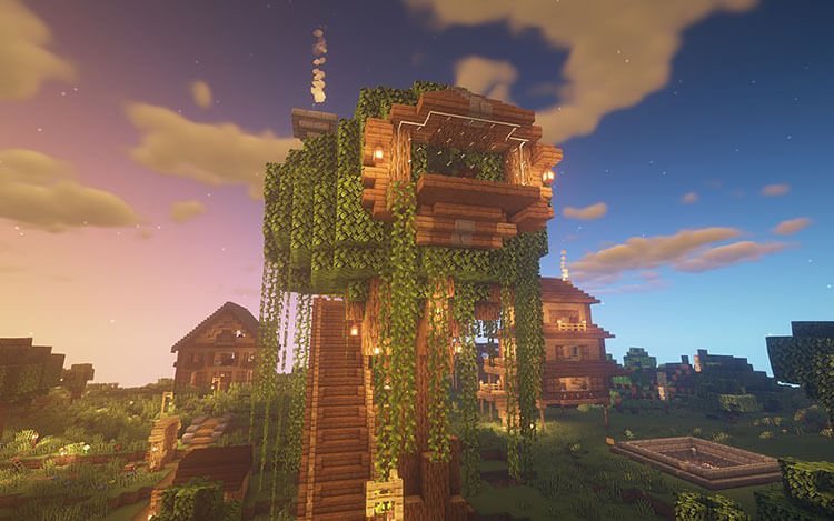 21 Minecraft Tree House Build Ideas y tutoriales - 33 - julio 3, 2022