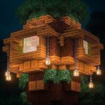 21 Minecraft Tree House Build Ideas y tutoriales