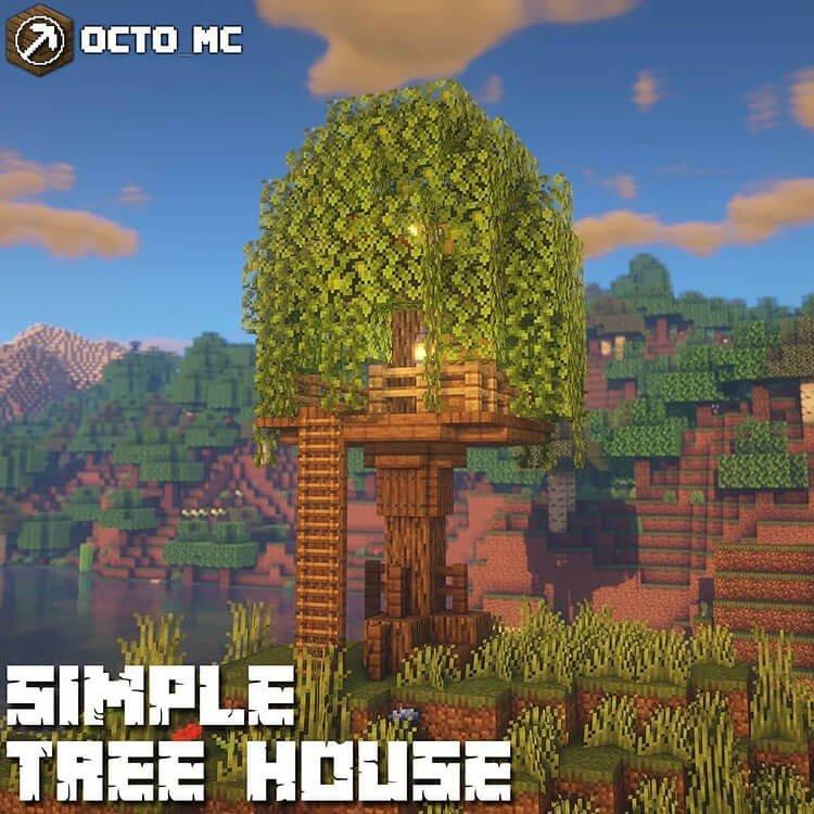 21 Minecraft Tree House Build Ideas y tutoriales - 21 - julio 3, 2022
