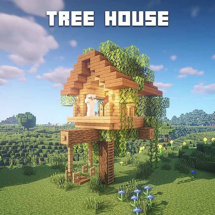 21 Minecraft Tree House Build Ideas y tutoriales - 31 - julio 3, 2022