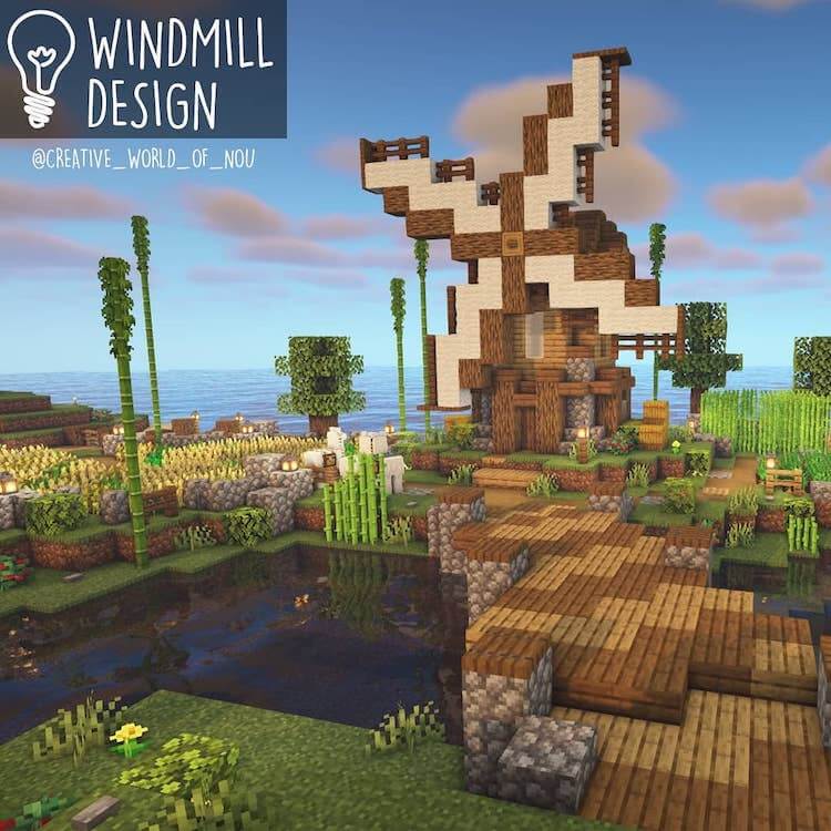 25 Minecraft Windmill construcion para impresionar a tus amigos - 25 - septiembre 24, 2022