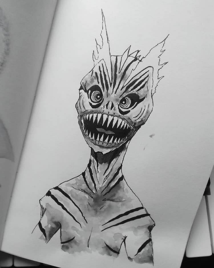 15 Ideas geniales de dibujo de monstruos