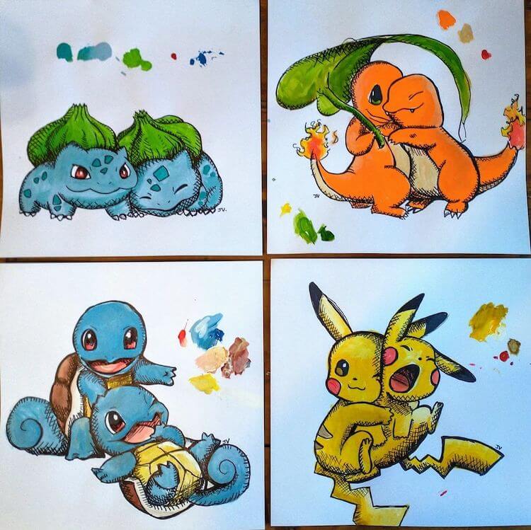 19 Ideas y pinturas de dibujo de Pokémon fáciles también - 31 - junio 24, 2022