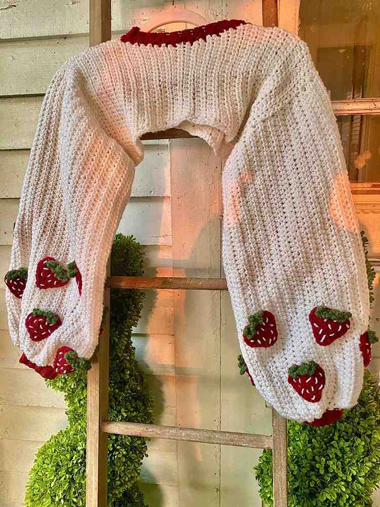 10 Patrones de crochet de suéter de fresa - 31 - junio 8, 2022