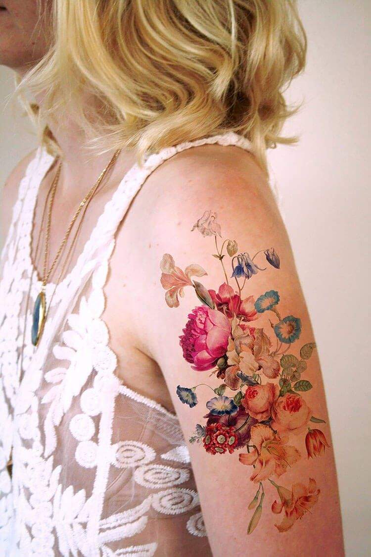 10 tatuajes de flores temporales para personas que no están listas para tinta permanente - 25 - junio 15, 2022
