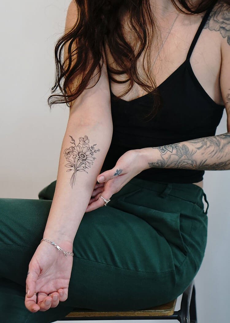 10 tatuajes de flores temporales para personas que no están listas para tinta permanente - 23 - junio 15, 2022