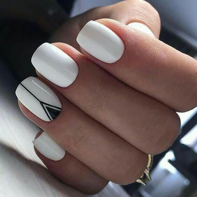 19 Hermosas ideas de diseño de uñas blancas - 7 - julio 6, 2022