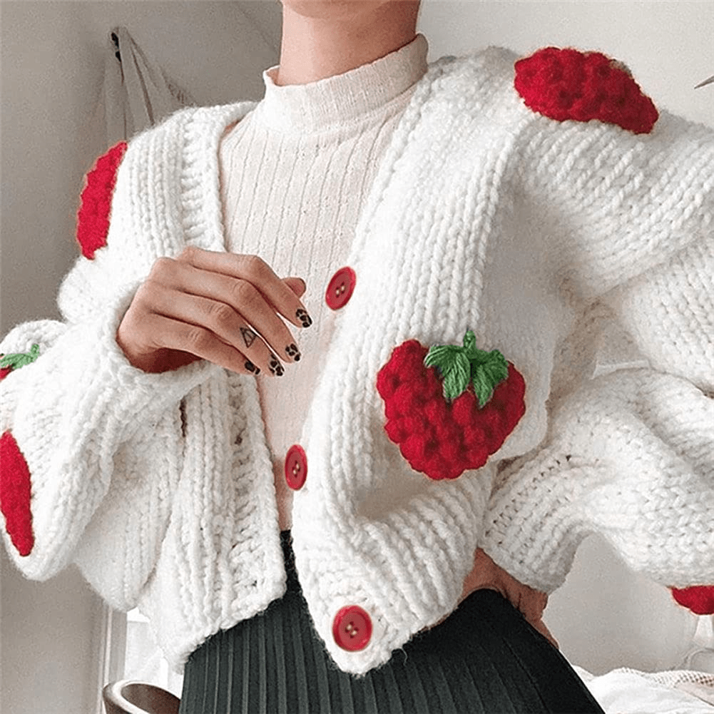 10 Patrones de crochet de suéter de fresa - 5 - junio 8, 2022