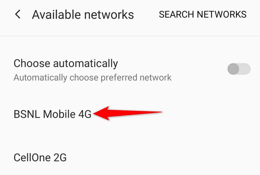 Cómo corregir el error "no registrado en la red" en Android - 31 - julio 30, 2022