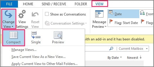 ¿Por qué ha cambiado mi vista de bandeja de entrada de Outlook? - 9 - agosto 1, 2022