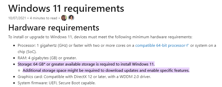 ¿Cuánto espacio ocupa Windows 11? - 7 - agosto 13, 2022