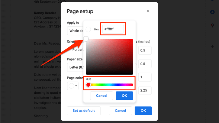 ¿Cómo cambiar el color de fondo en Google Docs? - 17 - agosto 22, 2022