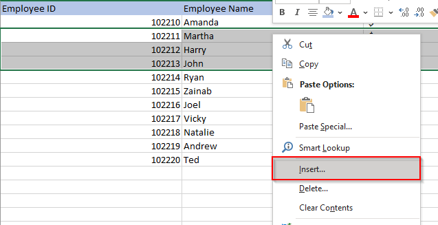 ¿Cómo insertar rápidamente varias filas en Excel? - 11 - agosto 23, 2022