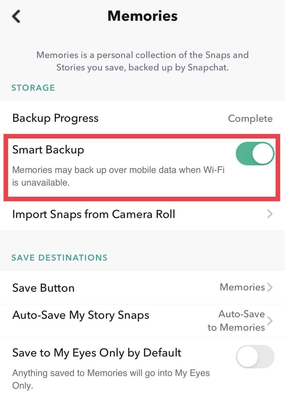 Cómo hacer una copia de seguridad de la cámara Roll a Snapchat - 29 - agosto 25, 2022