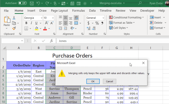 ¿Cómo fusionar celdas, columnas y filas en Excel? - 21 - agosto 23, 2022