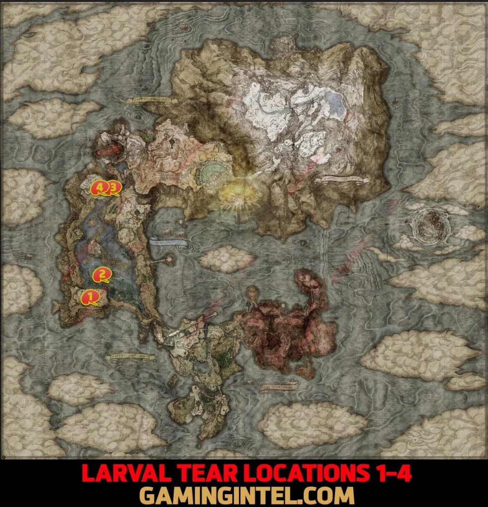 Elden Ring: todas las ubicaciones de Larval Tear con mapas: dónde encontrar - 7 - agosto 30, 2022