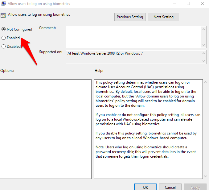 ¿Cómo arreglar Windows Hello Hello Fingerprint no funciona en Windows 10? - 29 - agosto 31, 2022