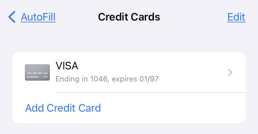 ¿Cómo ver y eliminar tarjetas de crédito guardadas en iPhone? - 11 - septiembre 2, 2022